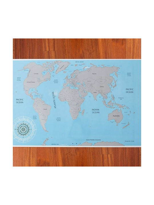 Scratch Map for Office Decoration 88x52cm