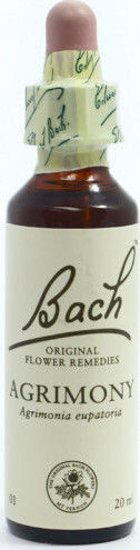 Bach Agrimony Flower Essence in Drops for Relaxation 20ml