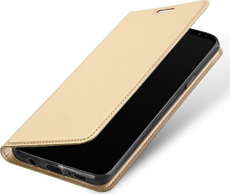 Dux Ducis Skin Pro Book Δερματίνης Χρυσό (Galaxy S9)