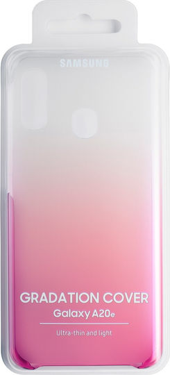 Samsung Gradation Cover Umschlag Rückseite Silikon Rosa (Galaxy A20e)