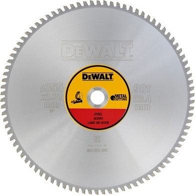 Dewalt Δίσκος Κοπής Μετάλλου 355mm DT1927 1τμχ