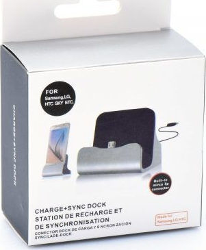 Hoppline Charging Stand and Cable micro USB in Black color (HOP1000732)