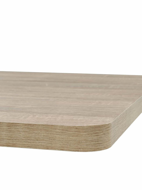 Square Table Tavern Wooden with Metal Frame Black 80x80x75cm
