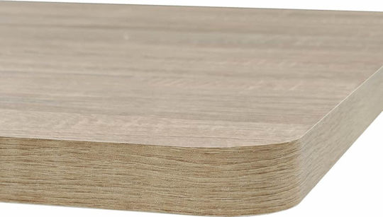 vidaXL Square Tavern Wooden Dining Table with Metal Frame 80x80x75cm