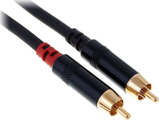 Pro snake Cable 6.3mm male - 2x RCA male 3,00m (TPY 2030 JRR)
