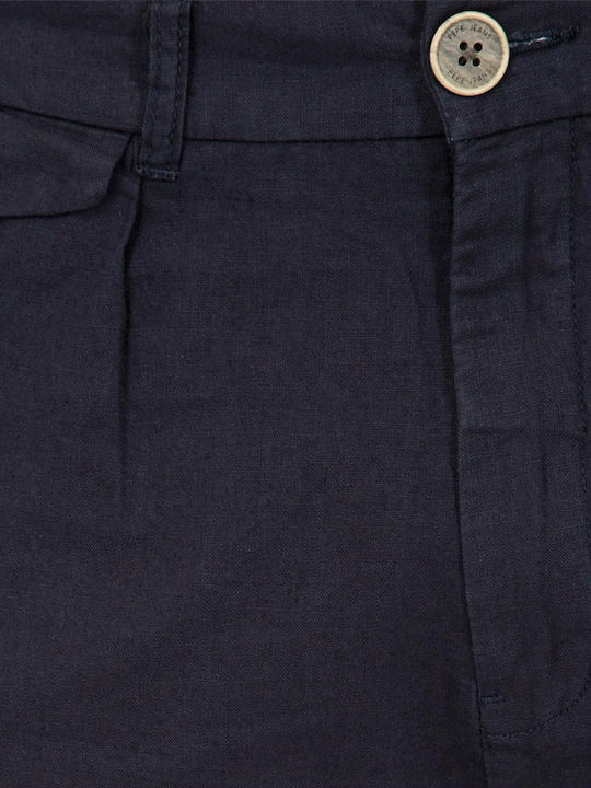 Bruno Ανδρικό Παντελόνι Chino Regular Fit Navy Μπλε
