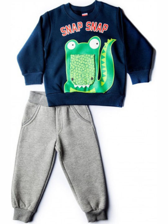 Joyce Kids Sweatpants Set Blue 2pcs