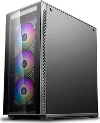 Deepcool Matrexx 70 3F Gaming Midi Tower Κουτί Υπολογιστή με Πλαϊνό Παράθυρο και RGB Φωτισμό Μαύρο