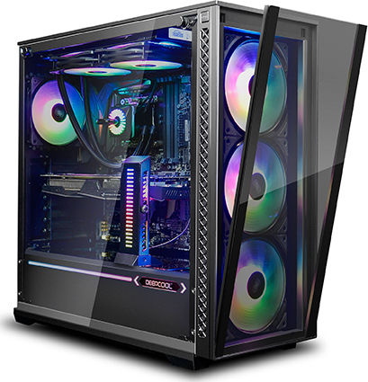 Deepcool Matrexx 70 3F Gaming Midi Tower Κουτί Υπολογιστή με Πλαϊνό Παράθυρο και RGB Φωτισμό Μαύρο