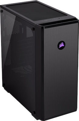 Corsair Carbide 175R RGB Gaming Midi Tower Κουτί Υπολογιστή με Πλαϊνό Παράθυρο Μαύρο