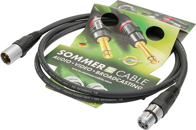 Sommer Cable Cable XLR male - XLR female 10m (CB1B-1000-SW-SW)