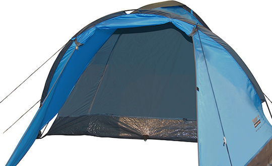 High Peak Ontario 3 Camping Tent Igloo Blue 3 Seasons for 3 People 205x180x120cm
