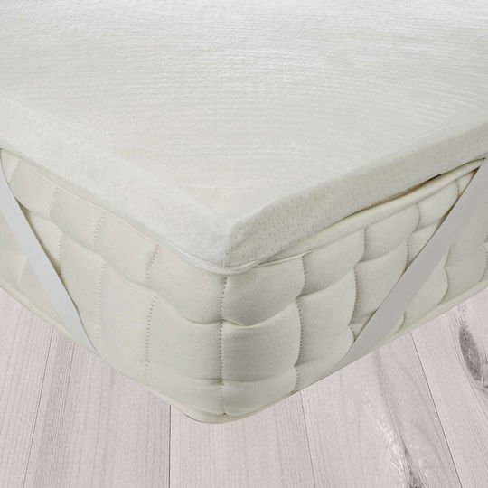 Anna Riska Matratzentopper Memory Foam King Size Memory-Schaum mit Abnehmbarem Bezug & Gummibändern 180x200x5cm