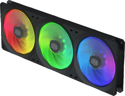 CoolerMaster Masterfan SF360R ARGB Case Fan 120mm (1800rpm / 43cfm) με Σύνδεση 4-Pin PWM 3τμχ
