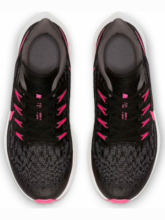 Air Zoom Pegasus 36 Αθλητικά Παιδικά Παπούτσια Running με Κορδόνια Black / Hyper Pink / Gunsmoke