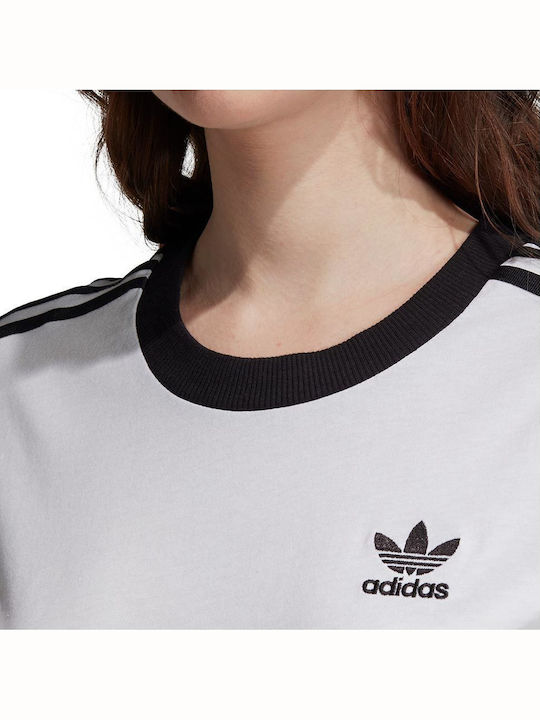 3 Stripes Γυναικείο Αθλητικό T-shirt Λευκό