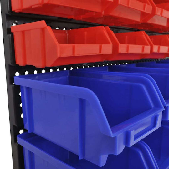 vidaXL Plastic Tool Bin Organiser 30pcs