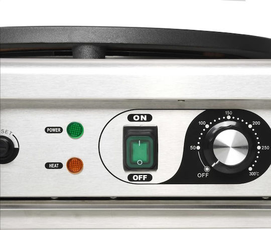 vidaXL Professional Electric Crepe Maker 3kW with Ø40cm Hotplate