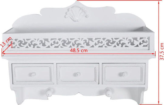 Ράφι Λευκό 48.5x13x37.5εκ.