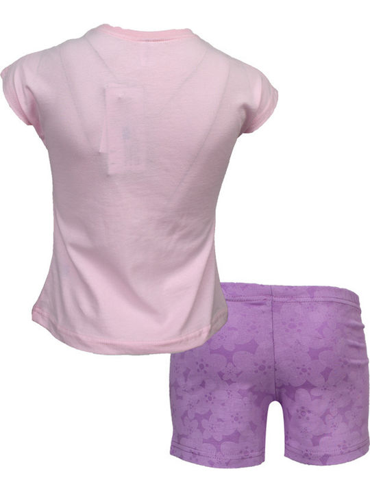 Dreams by Joyce Set Top & Bottom Kids Summer Pyjamas Pink