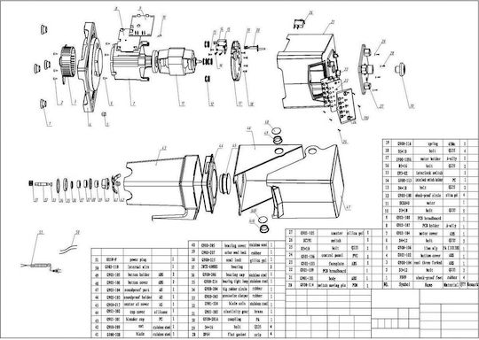 Belogia BL-6MC Επαγγελματικό Μπλέντερ 0.8kW Μαύρο με Χωρητικότητα Κανάτας 1.5lt 22x23x44cm