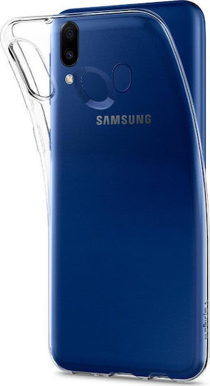 Spigen Liquid Crystal Back Cover Σιλικόνης Διάφανο (Galaxy M20)