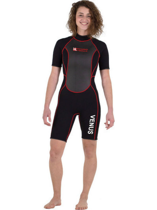 Scuba Force Venus II Playsuit Wetsuit with Zip Black / Pink 3mm