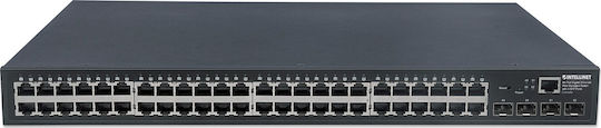 Intellinet 561334 Verwaltet L2 Switch mit 48 Ports Gigabit (1Gbps) Ethernet und 4 SFP Ports