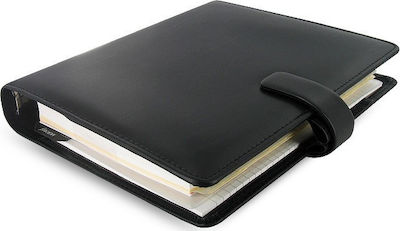 Filofax Metropol Α5 Седмичен Организатор Черно Кожен 20.5x23.5см