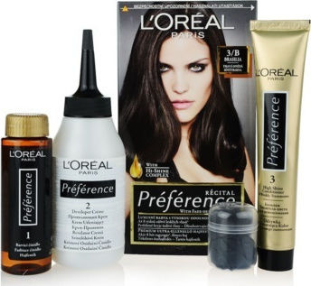 L'Oreal Paris Preference Set Hair Dye 3/B Brasilia 60ml