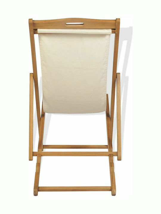 Сезлонг с Бежов Плат 105x56x96см