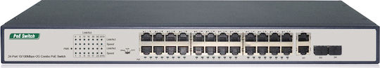 Digitus DN-95343 Unmanaged L2 PoE+ Switch με 26 Θύρες Ethernet και 2 SFP Θύρες