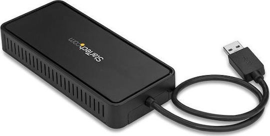 StarTech USB-A Docking Station με DisplayPort 4K Ethernet και σύνδεση 2 Οθονών Μαύρο (USBA2DPGB)
