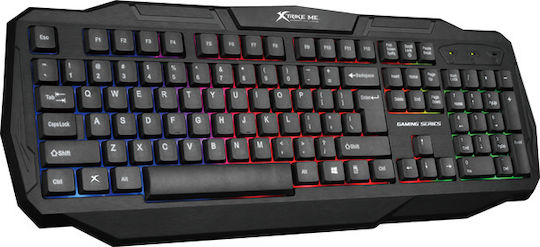 Xtrike Me KB-302 Gaming Πληκτρολόγιο με RGB φωτισμό (Αγγλικό US)