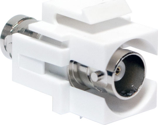 LogiLink Μετατροπέας BNC female σε BNC female Λευκό 1τμχ NK0019