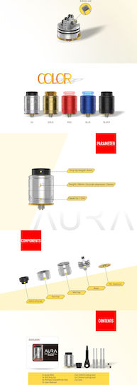 Digiflavor Aura BF RDA 1.5ml Silver