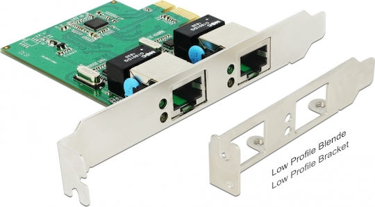 DeLock Ενσύρματη Κάρτα Δικτύου Gigabit (1Gbps) Ethernet PCI-e