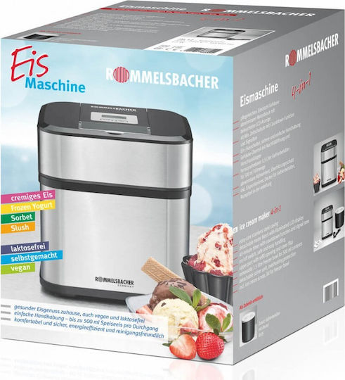 Rommelsbacher IM 12 Παγωτομηχανή 1.5lt Ασημί