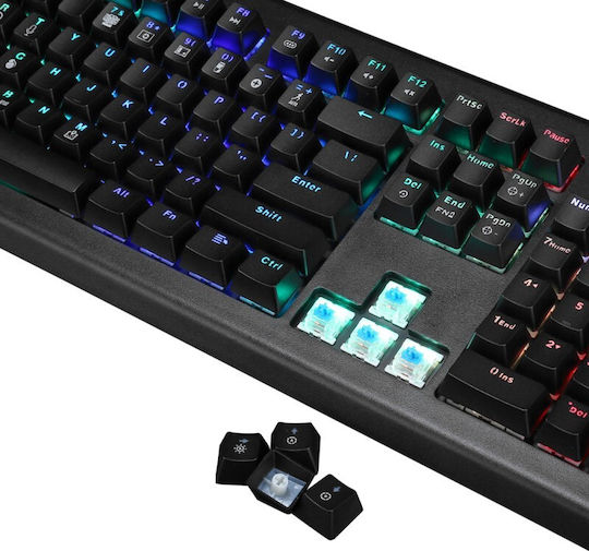 Marvo KG959G Gaming Mechanical Keyboard with Outemu Blue switches and RGB lighting (English US)