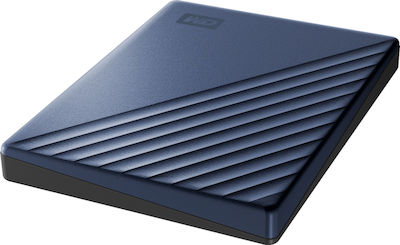 Western Digital My Passport Ultra USB 3.1 / USB-C Externe HDD 2TB 2.5" Blau