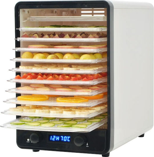 vidaXL Lebensmittel-Dehydrator mit 10 Regalen