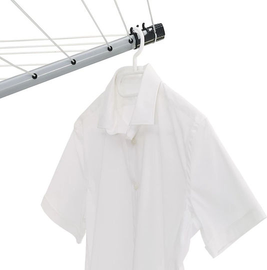 Leifheit LinoPush Metallic Folding Floor Clothes Drying Rack 45x45cm