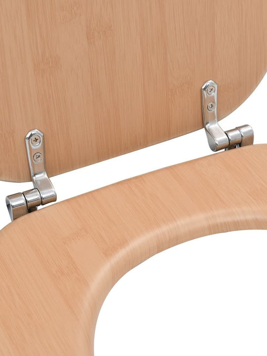 vidaXL Wooden Toilet Seat Bamboo 43.7cm