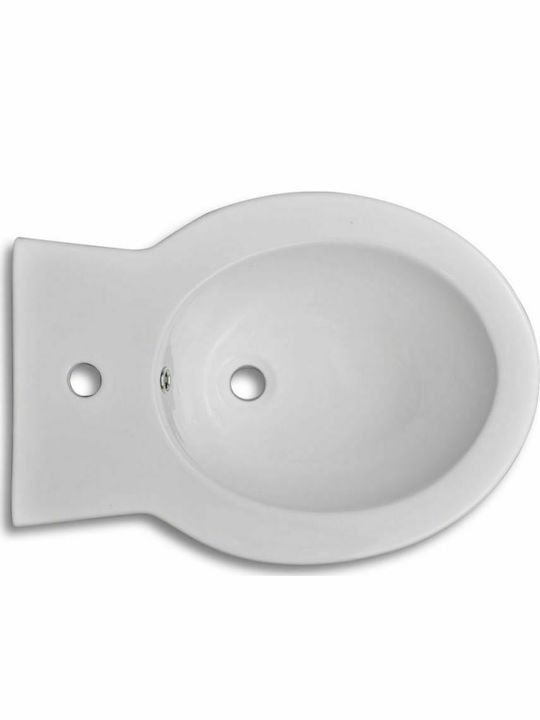 vidaXL Bidet Boden 40x58cm Weiß