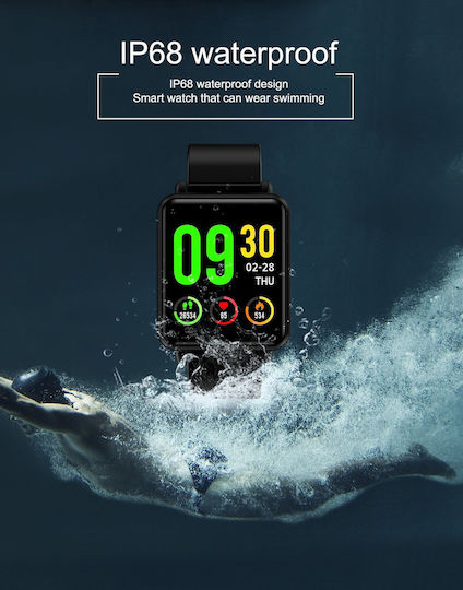 Colmi Land 1 46mm Smartwatch με Παλμογράφο (Μαύρο)