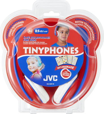 JVC HA-KD7 HA-KD7-R-E Wired On Ear Kids' Headphones Rea