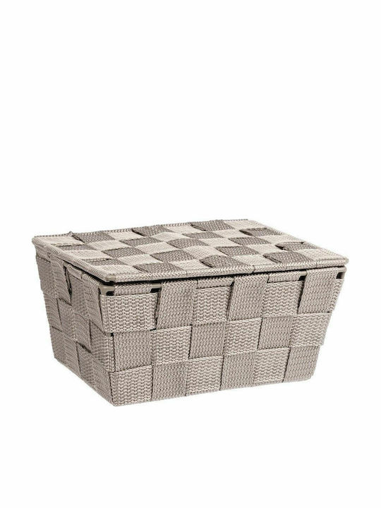 Wenko Adria Plastic Storage box with Cap Beige 19x14x10cm 1pcs