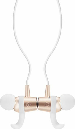 Wesdar R22 In-ear Bluetooth Handsfree Ακουστικά Λευκά