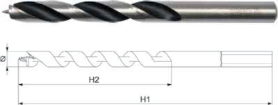 Yato Drill with Cylindrical Shank for Wood 7x100mm