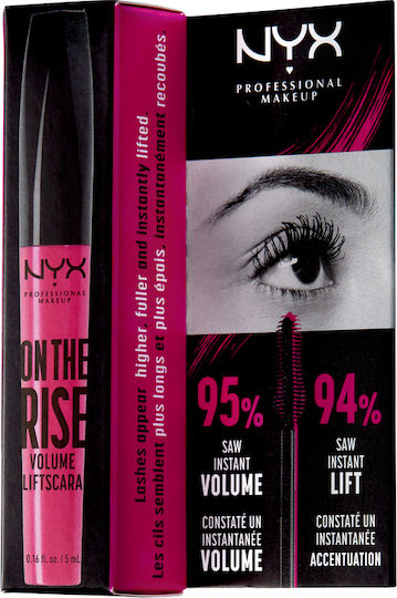 NYX Professional Makeup On The Rise Volume Liftscara Mascara für Eisstockschießen & Länge Black 10ml